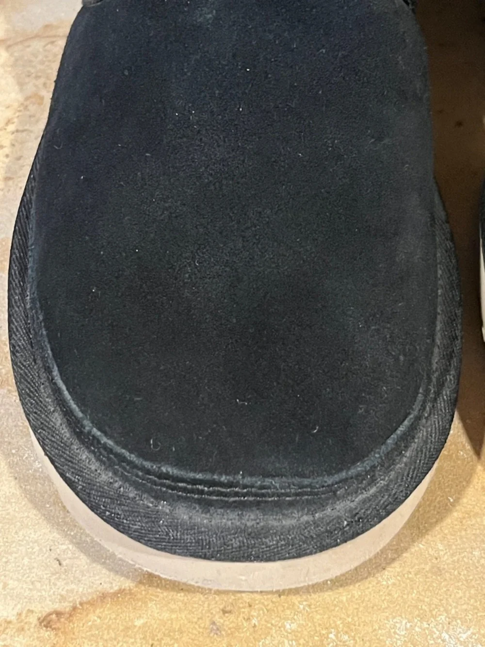 UGG Harkley Black Suede Sherpa-Lined Winter Boots